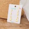 Pendientes Versátiles de Nicho Dulces y Lindos para Niñas, Estilo Ins Pendientes Sencillos de Conejo de Acero Inoxidable en Stock