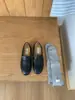 Zapatos Pequeños de Cuero Gamuza Retro para Mujer Zapatos Mary Jane Negros Nuevo Estilo 2025 Slip-On Slip-Ons Planos de Suela Suave