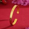 Nuevo mantra de seis palabras Sutra del Corazón pulsera abierta para mujer a la moda combinable estilo étnico abierta ajustable pulsera simple