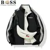 Explosiones Transfronterizas Moda Masculina Cuello Chaqueta de Doble Cara 2025 Primavera y Otoño Nueva Marca de Moda Top Juvenil Versátil