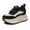 Zapatos Casuales para Mujer de Piel Suave, Nueva Colección Primavera 2026, con Tacón Oculto y Suela Gruesa, Zapatos Versátiles Tipo "Dad Shoes" para Mujer