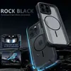 Funda de Teléfono Magnética Transparente de Acrílico Fino Círculo Dos en Uno Ojo de Cielo Adecuada para Apple 1615Pro Cubierta Protectora de Color Puro