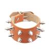 Nova Joia Transfronteiriça Pulseira de Couro Simples Estilo Punk 2 Fileiras Rebites Personalizada Moderna Rock Pulseira Masculina Pulseira