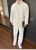 4007 Flanela Coral Gola Alta Zíper Engrossado Pijama Masculino Inverno Plus Veludo Quente Roupa de Casa Pode Ser Usada Fora Conjunto de Duas Peças