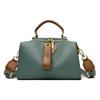 Bolsa feminina de grande capacidade, moderna, simples, com alça larga, transversal, de couro macio, confortável, para deslocamento diário, com estampa de bolsa de ombro