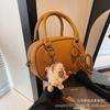 Bolso de Mano Pequeño Retro de Moda Nicho Francés para Mujer 2026 Nuevo Bolso de Hombro Elegante de Moda Bolso Cruzado Tipo Bowling