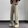 Jeans de mezclilla para hombre, colección primavera/verano, estilo retro americano, corte holgado, pierna ancha, corte recto, hasta el suelo, moda urbana, marca de moda, jeans de papá