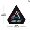 Parche triangular bordado de la NASA Taifeng, nueva versión 2026 del cohete de exploración espacial Artemis