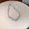 Collar Dazzling Zircon con Diamantes, Dulce y Etéreo, Sensación de Lujo Ligero y Gama Alta, Cadena para Clavícula, Moderno y Sencillo, Joyería Elegante al por Mayor