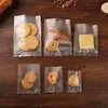 Máquina de bolsas translúcidas esmeriladas para galletas-bolsa termosellada bolsa de embalaje para galleta de copo de nieve pastel de luna huevo leche azufaifa bolsa autosellante horneado