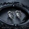 Brincos de Argola Cruzados de Zircônia Transfronteiriços para Homens, Brincos de Argola Lisos, Presilhas de Orelha de Raio, Pingentes de Orelha, Acessórios de Orelha para Mulheres, Amostra de Live do TikTok