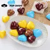 Accesorios Colgantes para Llavero con Forma de Corazón Colorido de Esmalte, Estilo Coreano