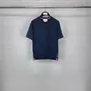 Ventas Directas de Fábrica Tb Nuevo Patrón de Verano Bordado Liso Cuello Redondo Manga Corta Camiseta Casual y Cómoda para Hombres y Mujeres