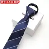 Vestido Preguiçoso Zíper Gravata Masculino Preto Estilo Coreano Casamento Noivo Estreito Zíper Fácil de Puxar Sem Nó Moda Masculina