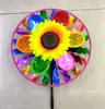Decoración de Jardín de Girasoles Molino de Viento Lentejuela Láser Girasol Arte Láser Molino de Viento