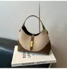 Bolso de Mano de Alto Gama Color Block Forma de Dumpling para Mujer Otoño e Invierno, Bolso de Hombro Simple y Versátil para el Trabajo, Bolso Cruzado de Nicho
