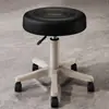 Taburete de Belleza, Taburete Giratorio Ajustable con Ruedas Especial para Salón de Belleza, Silla de Peluquería, Taburete Redondo para Barbería, Hogar, Manicura
