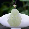 Venta al por mayor del fabricante Colgante Amarillo del Dios de la Riqueza de Jade Afgano Jade Hetian Color Amarillo-Verde en la Boca Colgante del Dios de la Riqueza Amarillo Colgante de Jade Artículos en Vivo