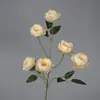 Flores Artificiais com 6 Peônias Exquisitas para Corredor de Salão de Casamento, Decoração de Palco de Hotel, Adereços de Fotografia com Flores de Seda