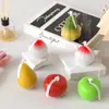 Flor de Amapola 3D Manzana Pera Melocotón Calabaza Fruta Verdura Aromaterapia Yeso Vela Adorno Molde de Silicona