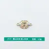Al por mayor Versión Coreana Creativo Doble Colgante Patrón Ojo del Diablo Aleación con Goteo de Aceite Collar Pulsera Colgante Joyería Accesorios DIY