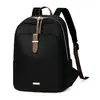 Mochila transfronteiriça de nylon, cor sólida, texturizada, resistente à água, grande capacidade, para viagens casuais, bolsa feminina versátil