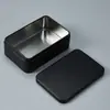 Caja de hierro esmerilado negra de utilería caja vacía muestra caja pequeña tarjeta línea de datos empaque de unidad USB actividades regalo caja de regalo pequeña