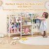 Estantería de Juguetes para Niños Amazon 3 Niveles Blanca Habitación Infantil Sala de Estar Cuarto de Niños Guardería Fácil de Organizar