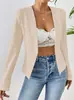 17 Colores en Stock, Comercio Exterior Transfronterizo Nuevo Estilo 2026 Blazer para Mujer, Cárdigan de Manga Larga Estilo Europeo y Americano Ajustado para Mujer