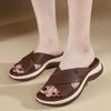 4003-7 Amazon Nuevo 2025 Europeas y Americanas Suela Gruesa Transfronterizas Talla Grande Ligeras Dulces Pantuflas para Mujer Venta al por Mayor
