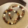 Pulsera de Cuentas para Mujer 2025 Nuevo Estilo Étnico Pulsera de Cuentas Nuevo Estilo Chino Estilo Antiguo Pulsera Zen para Hombre