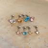 Aretes de Circonita Colorida para Mujer, Aretes de Alta Gama con Diamantes Coloridos, Nuevos Aretes Populares 2025, Aretes para Cartílago de la Oreja, Aretes Tipo Puño para la Oreja