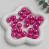 Dingyi 16mm Luna Fría Cuentas Redondas de Colores Cuentas Acrílicas Galvanizadas con Agujero Cuentas Sueltas Accesorios para Cadena de Teléfono Móvil DIY