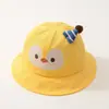 Gorro de Bebé Temporada de Primavera y Otoño Sombrero de Pescador Lindo y Adorable Sombrero de Sol para Bebé Dibujos Animados Ala Ancha Sombrero de Sol para Bebé