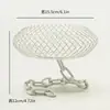 Linterna de Hierro Estilo Nórdico Transfronteriza Portavelas Lámpara de Aromaterapia Decoración de Atmósfera para Mesa de Comedor Adorno Creativo para Decoración del Hogar