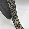 Banda elástica de jacquard de seda dorada y plateada de 4 cm y 5 cm en stock, fabricantes de ropa, faldas, accesorios de cintura, goma de nailon de imitación.