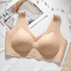 Sujetador Seamless Tila para Mujer, Push-up, Soporte, Soporte Suave, Sin Varillas, Anti-caída, Estilo Camiseta sin Mangas, Hace que los Busto Grandes Parezcan Más Pequeños