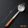 Espátula de Titanio Puro, Cuchara para Sopa, Espátula de Cocina, Mango de Palo de Rosa, Espátula de Cocina Doméstica de Alta Gama, Juego Ligero de Utensilios de Cocina