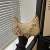 Bolso de Hombro Minimalista de Moda con Perla de Concha y Paja Tejida, Bolso de Hombro Casual Elegante para el Trabajo, Diseño de Nicho