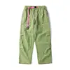 Calça Comprida Casual Color Block Funcional ao Ar Livre Estilo Urbano Rumeng Mountain para Homens, Outono, Corte Solto, Calça Cargo Versátil para Casais