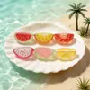 Frutas Miniatura Translúcidas Brinquedos Comestíveis Grãos Fofos Modelos de Comida Artesanato DIY Presilhas de Cabelo Elásticos de Cabelo Chaveiros Pingentes