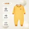 Pijama de Uma Peça Baomai Outono e Inverno para Crianças Mantenção de Calor Espessado Veludo Olímpico Pijama de Bebê para Meninos e Meninas Roupas de Casa Anti-chute