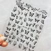 Celebridad Cibernética Mariposa Blanca y Negra Calcomanía para Uñas Plana con Adhesivo Lujo Ligero Mariposa Hueca Calcomanía para Uñas Joyería DH
