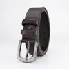 Cinto de Couro Versátil para Homens de Meia-idade e Jovens, Resistente ao Desgaste, Durável, com Fivela, para Moda Business