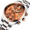 Ontheedge Ruizhi Source RZY028 Comércio Exterior Masculino Pulseira de Aço Negócios Relógio de Pulso com Pulseira de Quartzo