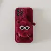 Adecuado para iPhone 15 Pro Max Felpa Funda para Teléfono Móvil Muñeca Muñeca DIY Manzana 14 Dibujos Animados Linda Funda para Teléfono Móvil