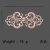 Hebilla de Broche Retro China para Chal de Mujer, Hebilla Creativa Hueca para Pañuelo de Seda, Hebilla Decorativa para Cinturón de Ropa de Viaje, Broche Antideslizante