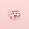 Broches creativos y únicos con temática de anime lindos de Europa y América, insignias de accesorios metálicos de estilo japonés de dibujos animados Demon Slayer venta al por mayor