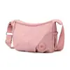 Bolsa transversal casual de grande capacidade, modelo novo 2026, bolsa de nylon simples e versátil para homens e mulheres, bolsa de ombro simples e leve
