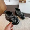 Botas de Cuero con Lazo de Lentejuelas para Niñas Estilo Nuevo Otoño/Invierno Suela Suave Botines Tobilleros de Princesa 3-8 Años Moda Infantil Botas Plateadas